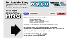 Desktop Screenshot of dr-lueg.de